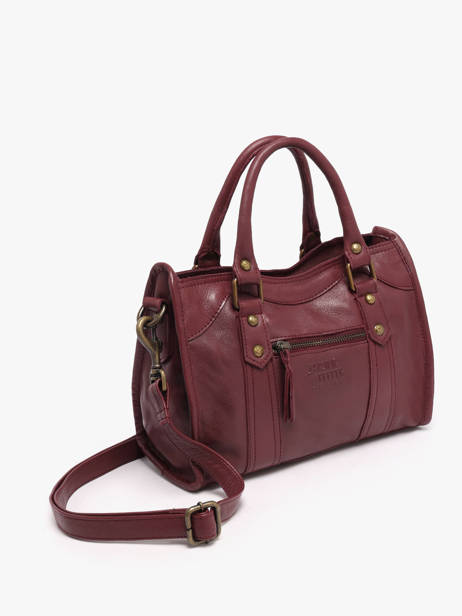Sac Bandoulière Cow Cuir Basilic pepper Rouge cow BCOW72 vue secondaire 1