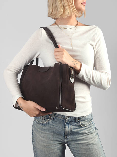 Satchel Suede Ida Leather Lancaster Brown suede ida 102 other view 1