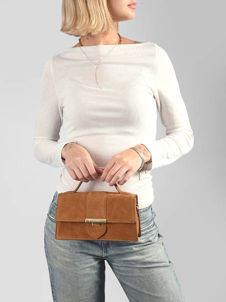 Sac Bandoulière Suede Ily Cuir Lancaster Marron suede ily 10 vue secondaire 1