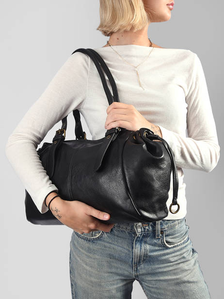 Sac Porté épaule Lace A4 Mandoline Noir lace 27652 vue secondaire 1