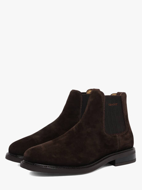 Chelsea Boots En Cuir Gant Marron men 33653464 vue secondaire 1