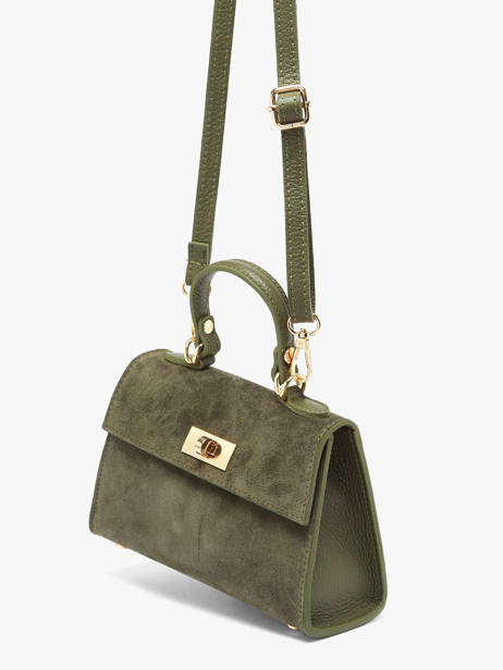 Shoulder Bag Velvet Caviar Leather Milano Green velvet caviar VC25116 other view 2