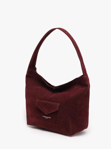 Sac Porté épaule Suedine Kba Polyester Lancaster Rouge suedine kba 60 vue secondaire 2