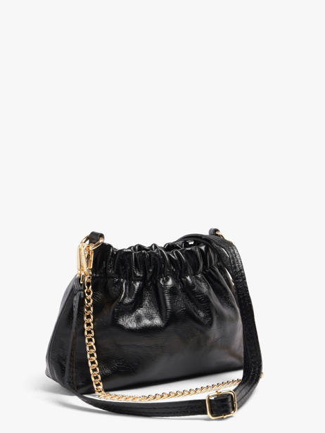 Sac Bandoulière Shiny Sauvage Cuir Milano Noir shiny sauvage SS26062 vue secondaire 1