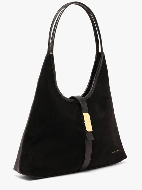 Sac Porté épaule Vintage Cuir Nat et nin Noir vintage ROMEO vue secondaire 2