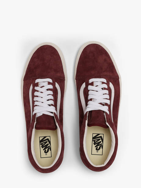 Sneakers En Cuir Vans Rouge men D7Z4QU1 vue secondaire 3