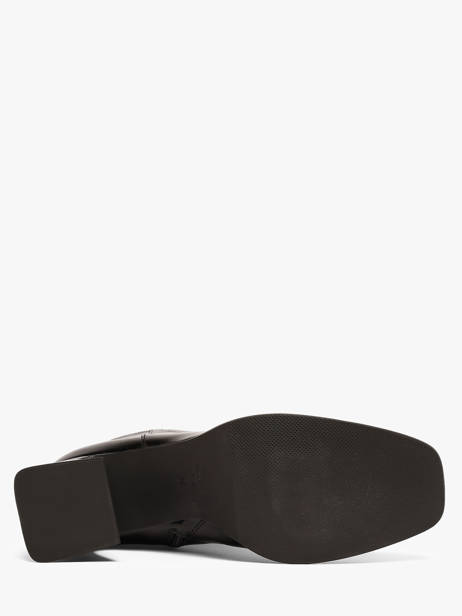 Bottines à Talon En Cuir Angel alarcon Noir women 507N vue secondaire 4