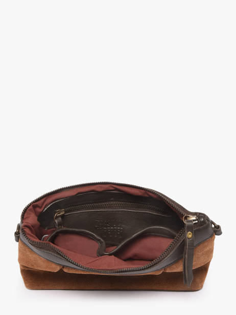 Sac Bandoulière Vienne Cuir Basilic pepper Marron vienne BVIE01 vue secondaire 3