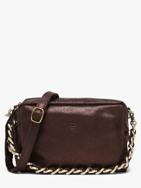 Crossbody Bag Vintage Leather Mila louise Brown vintage 23673X