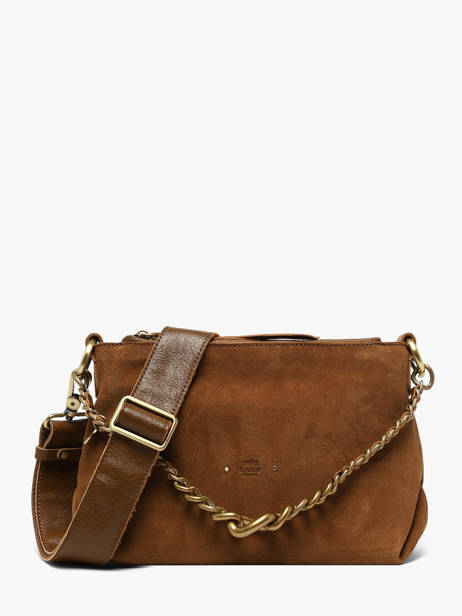 Shoulder Bag Vintage Leather Mila louise Brown vintage 3864VC1