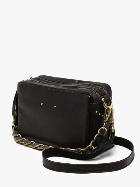 Sac Bandoulière Vintage Cuir Mila louise Noir vintage 23673C1 vue secondaire 1