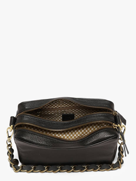 Sac Bandoulière Vintage Cuir Mila louise Noir vintage 23673C1 vue secondaire 2
