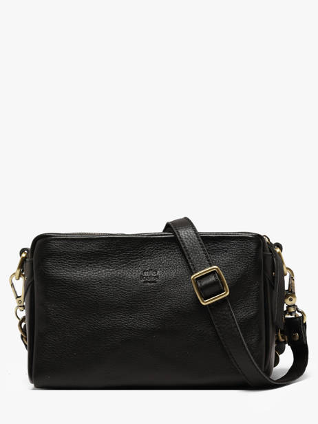 Sac Bandoulière Vintage Cuir Mila louise Noir vintage 23673C1 vue secondaire 3