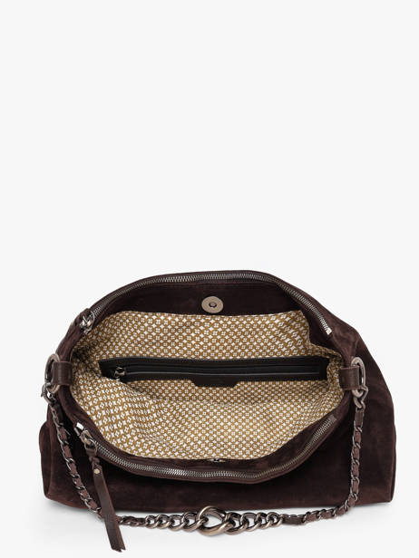 Sac Bandoulière Vintage Cuir Mila louise Marron vintage 3822VC1 vue secondaire 2