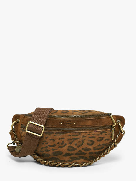 Belt Bag Leather Mila louise Brown vintage 23689PA1