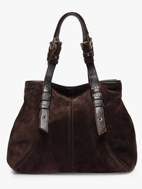 Shoulder Bag Vintage Leather Mila louise Brown vintage 3908V