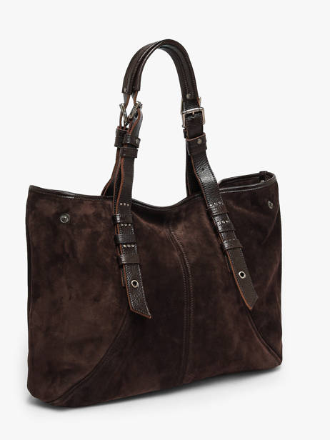 Shoulder Bag Vintage Leather Mila louise Brown vintage 3908V other view 1