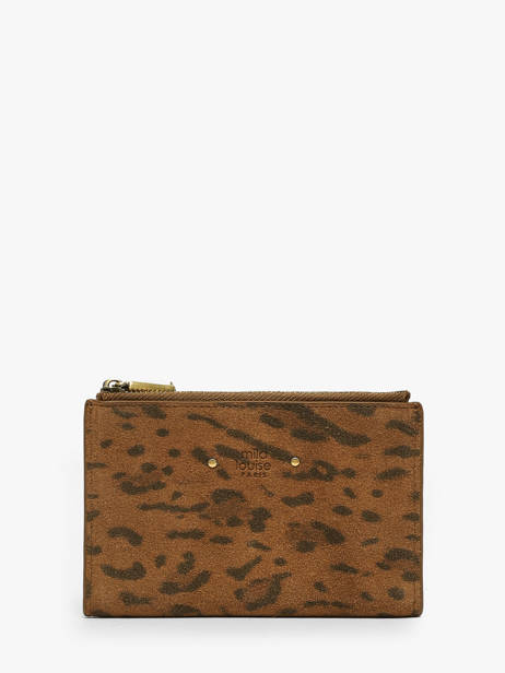 Portefeuille Cuir Mila louise Marron vintage 3576PA1