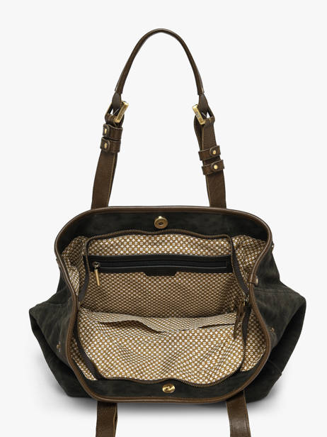 Shoulder Bag Vintage Leather Mila louise Green vintage 3908PA1 other view 2