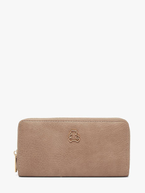 Wallet Lulu castagnette Beige zip CHRYSA52