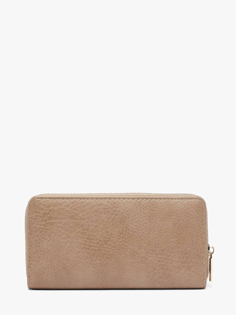 Wallet Lulu castagnette Beige zip CHRYSA52 other view 2