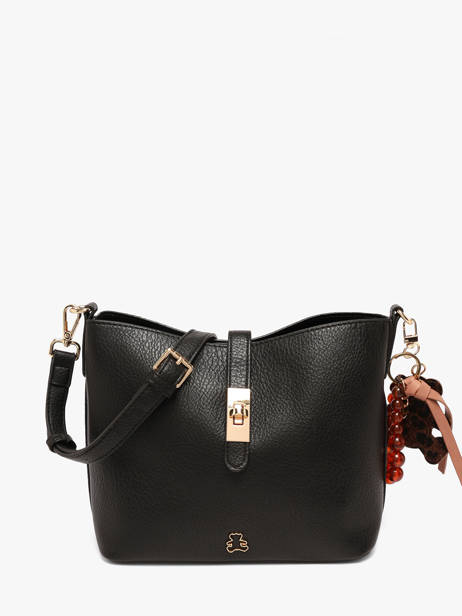 Shoulder Bag Fermoir Lulu castagnette Black fermoir BALKYS