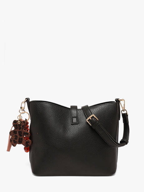 Shoulder Bag Fermoir Lulu castagnette Black fermoir BALKYS other view 3