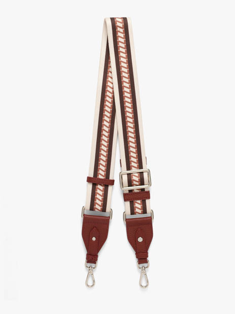 Bandoulière De Sac Signature Nathan baume Rouge n strap 1