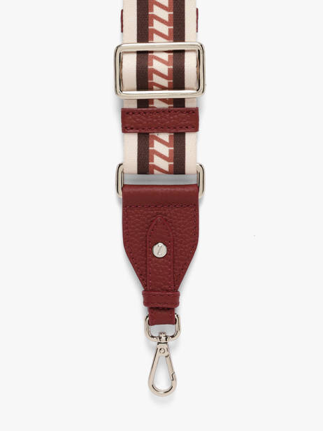 Bandoulière De Sac Signature Nathan baume Rouge n strap 1 vue secondaire 1