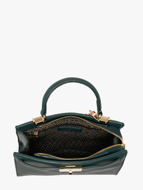 Satchel Fermoir Lulu castagnette Green fermoir BAMBA other view 2