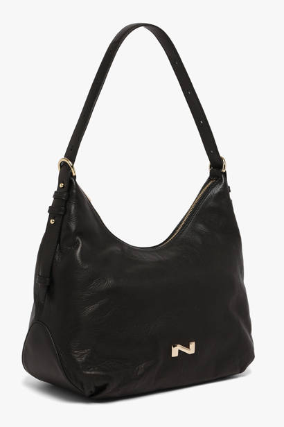 Suede Leather Carrie Shoulder Bag Nathan baume Black vogue 1 other view 1