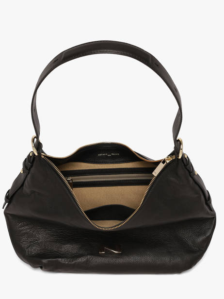 Suede Leather Carrie Shoulder Bag Nathan baume Black vogue 1 other view 3