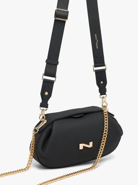 Sac Bandoulière Nymphea Cuir Nathan baume Bleu nymphea 2 vue secondaire 1