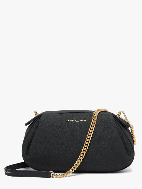 Sac Bandoulière Nymphea Cuir Nathan baume Bleu nymphea 2 vue secondaire 3