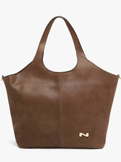 Sac Porté épaule Riverside Cuir Nathan baume Marron riverside 3NG