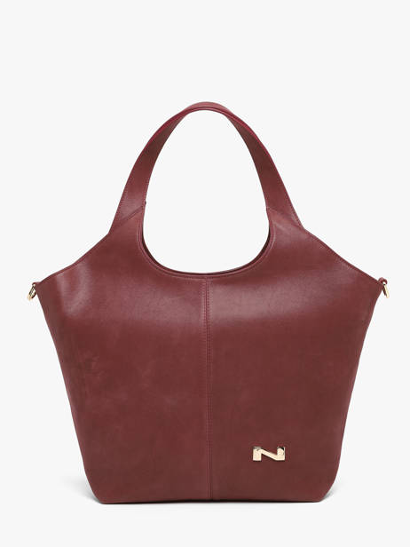 Sac Porté épaule Riverside Cuir Nathan baume Rouge riverside 2NG