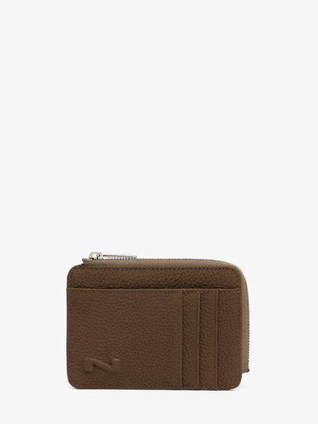 Porte-monnaie Avec Porte-cartes Original N Cuir Nathan baume Marron original n 217N