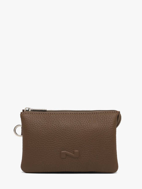 Trousse 2 Compartiments Original N Cuir Nathan baume Marron original n 283N