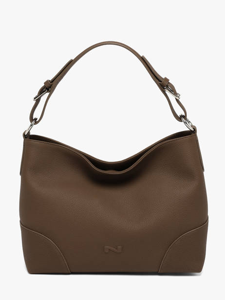 Sac Porté épaule Tango Bis Cuir Nathan baume Marron nathan 52
