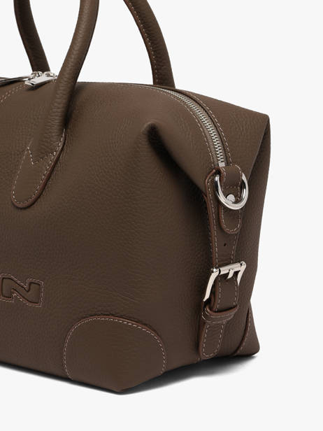 Sac Porté Main Senna Cuir Nathan baume Marron drive 2 vue secondaire 2