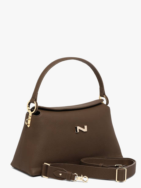 Leather Freesia Shoulder Bag Nathan baume Brown eden 4 other view 1