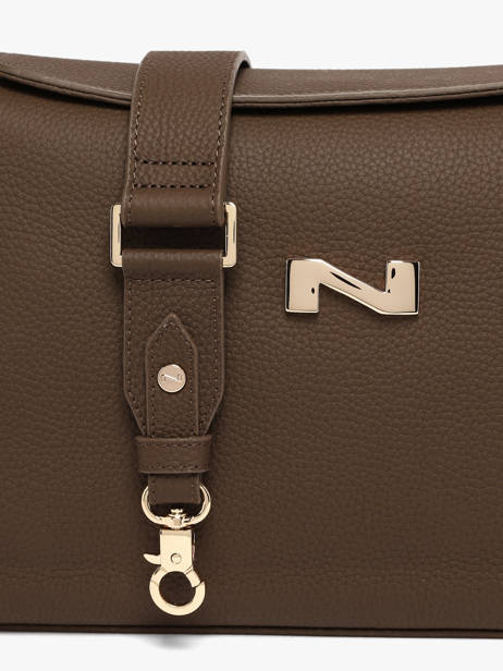 Leather Freesia Shoulder Bag Nathan baume Brown eden 4 other view 2