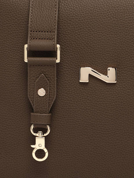 Sac Porté épaule Camelia Cuir Nathan baume Marron eden 5 vue secondaire 2