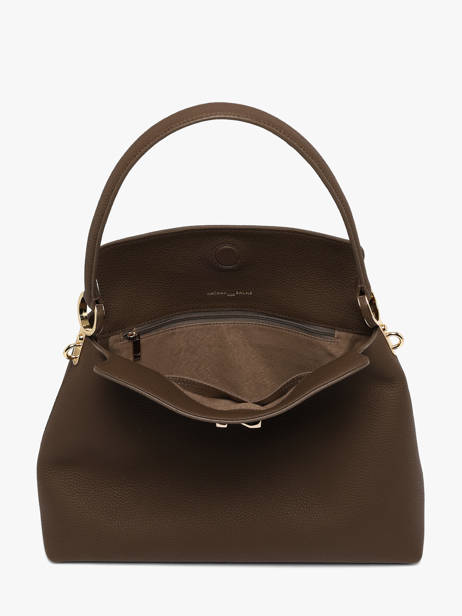 Sac Porté épaule Camelia Cuir Nathan baume Marron eden 5 vue secondaire 3