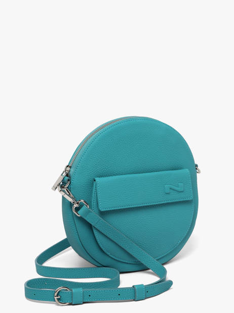 Sac Bandoulière Dorine Cuir Nathan baume Bleu nathan 32PO vue secondaire 1