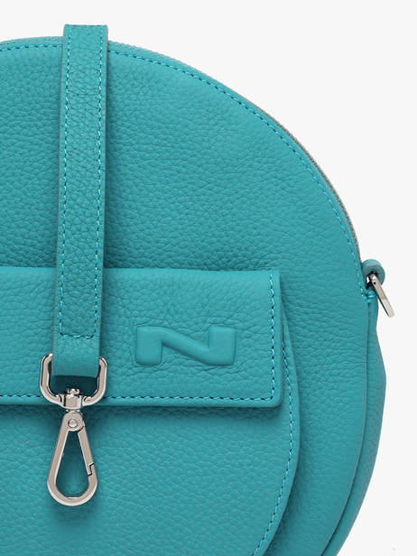Sac Bandoulière Dorine Cuir Nathan baume Bleu nathan 32PO vue secondaire 2