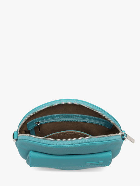 Sac Bandoulière Dorine Cuir Nathan baume Bleu nathan 32PO vue secondaire 3