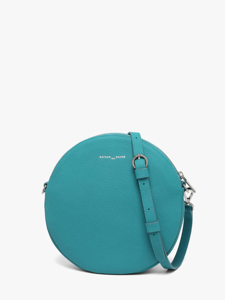 Sac Bandoulière Dorine Cuir Nathan baume Bleu nathan 32PO vue secondaire 4