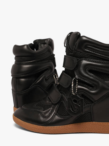 Sneakers Talon Compensé Mavis En Cuir Steve madden Noir women 11005696 vue secondaire 2