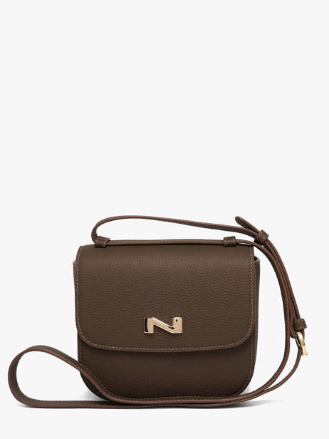 Sac Bandoulière Penelope Cuir Nathan baume Marron odyssey 1